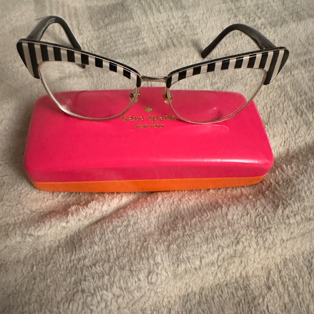 Kate Spade Black and White Glasses